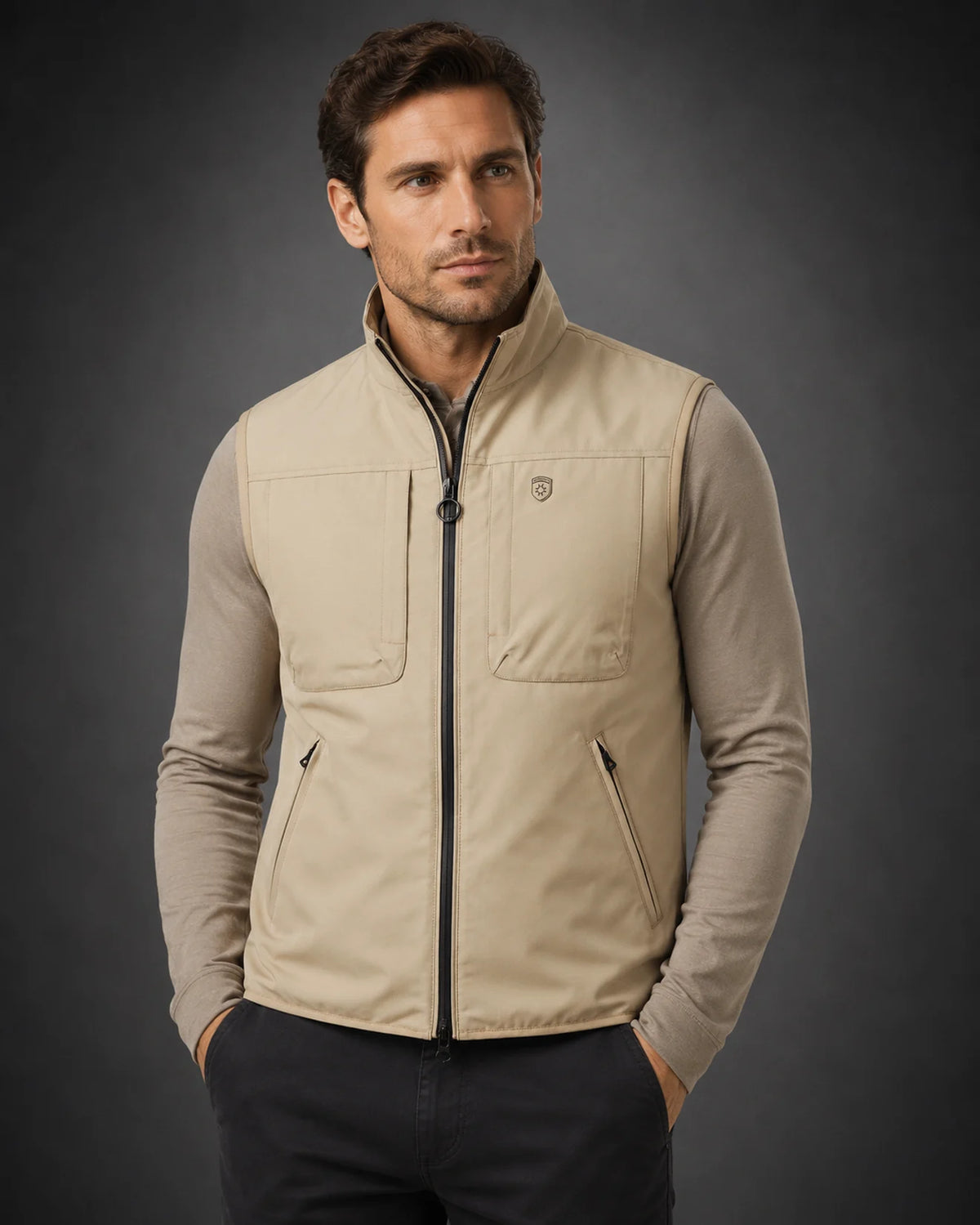 Cyber Vest Men,1092, Sand