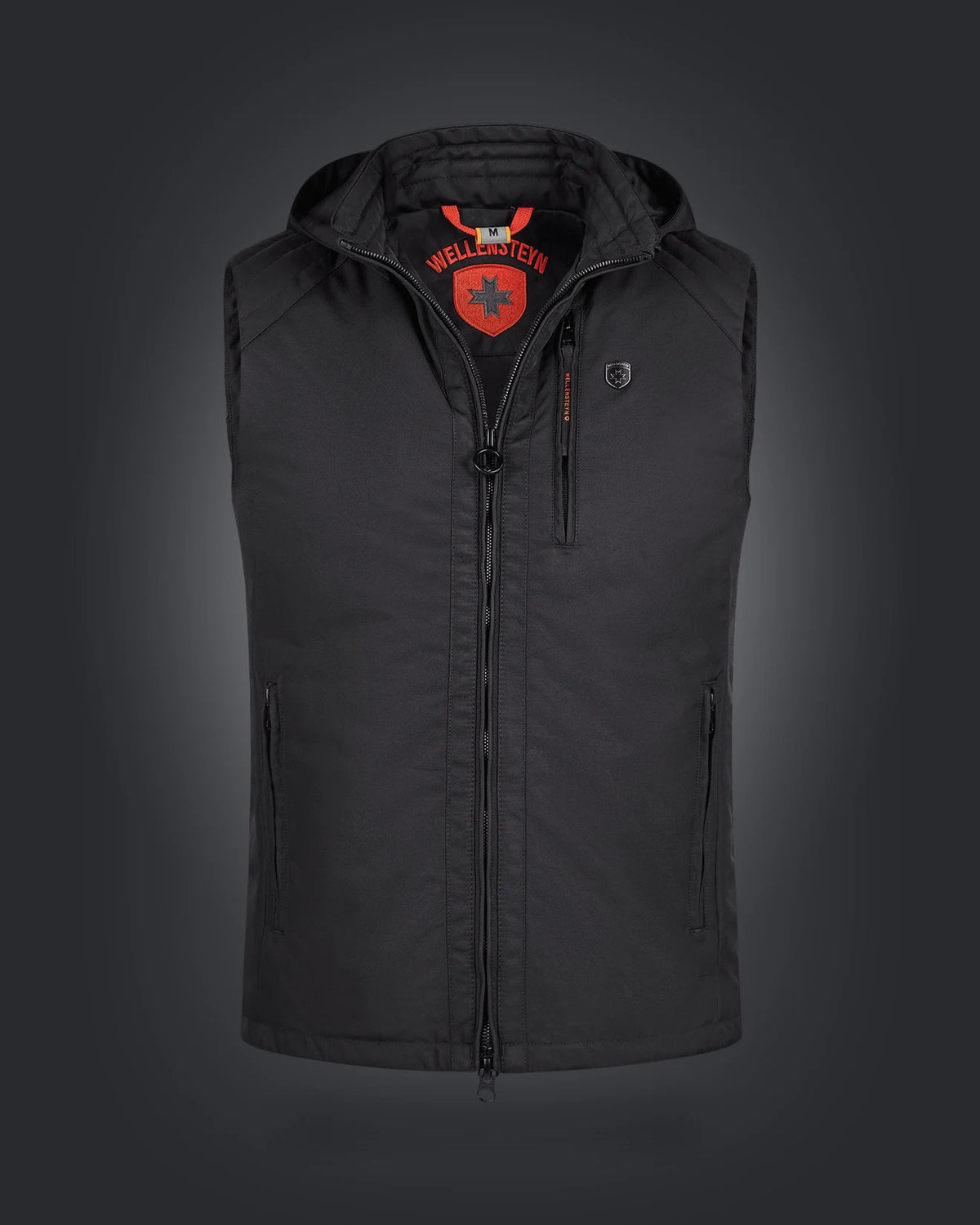 Dragon Men Vest Hood, 66, Schwarz