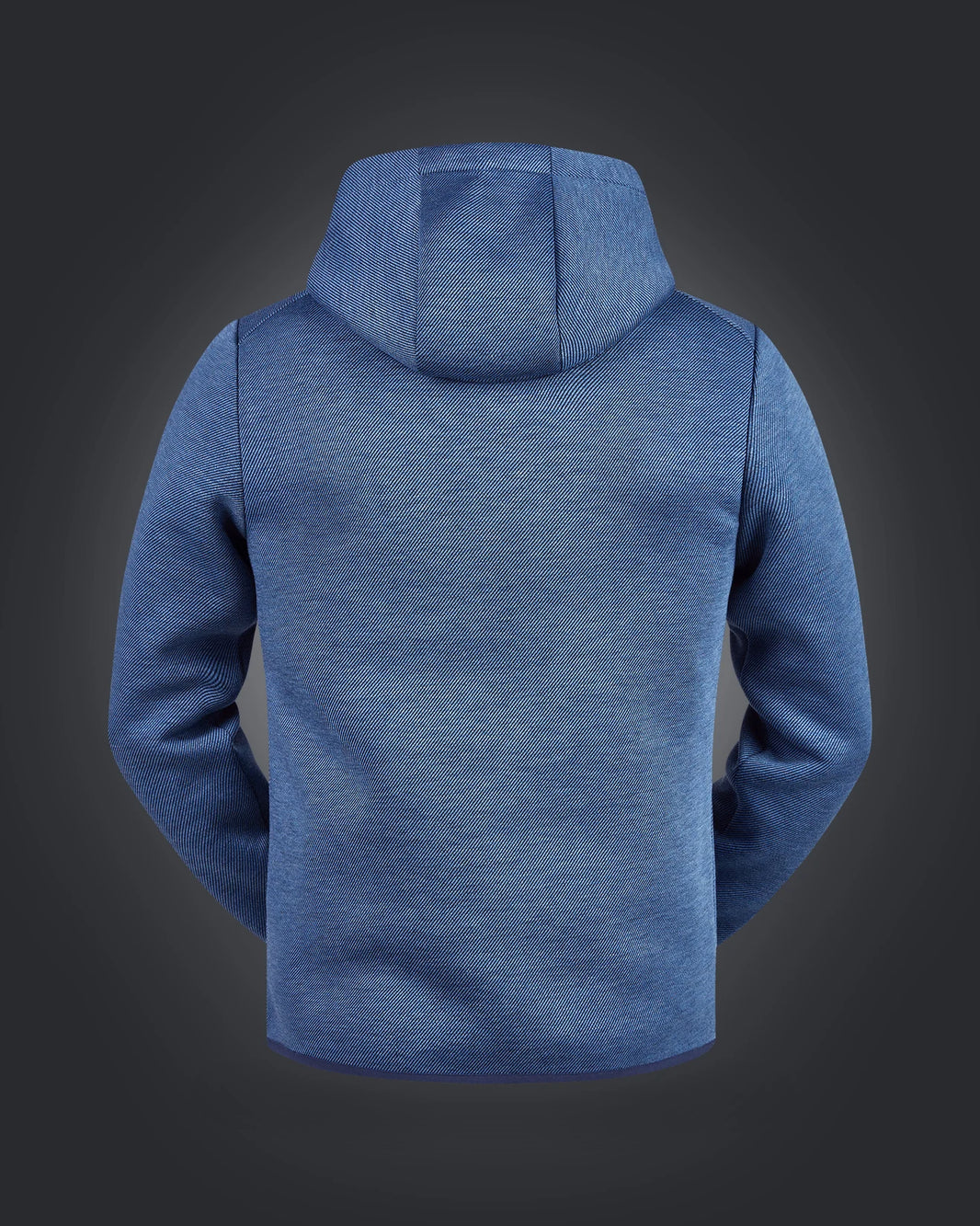 DynaCross Men Hood, 1000, Denimmelange