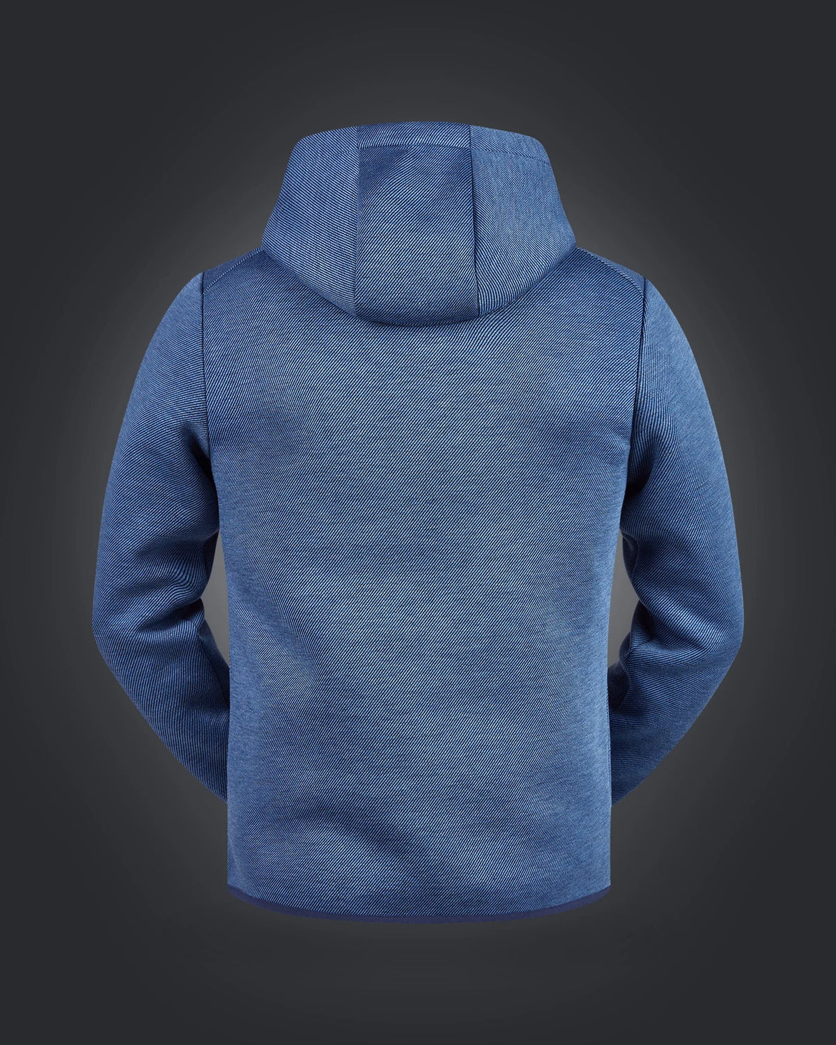 DynaCross Men Hood, 1000, Denimmelange
