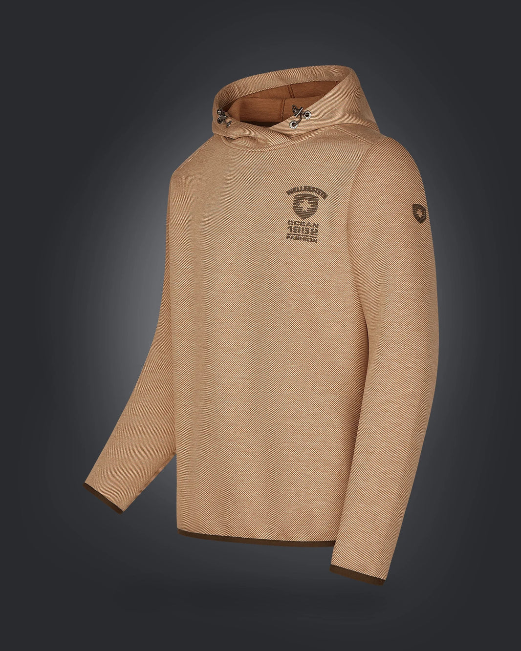 DynaCross Men Hood, 1000,Macchiatomelange