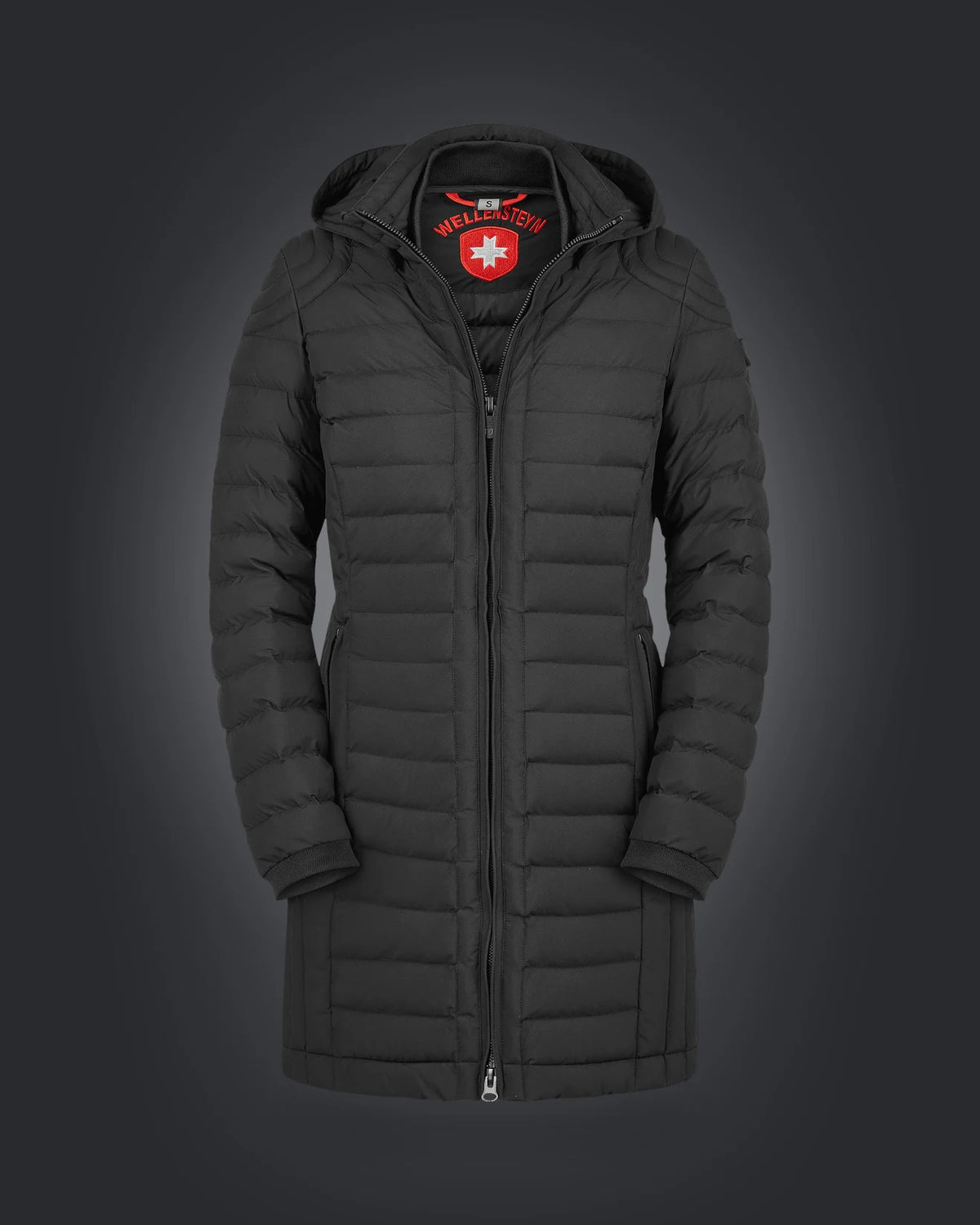 Helium Long with Hood, 719, Schwarz