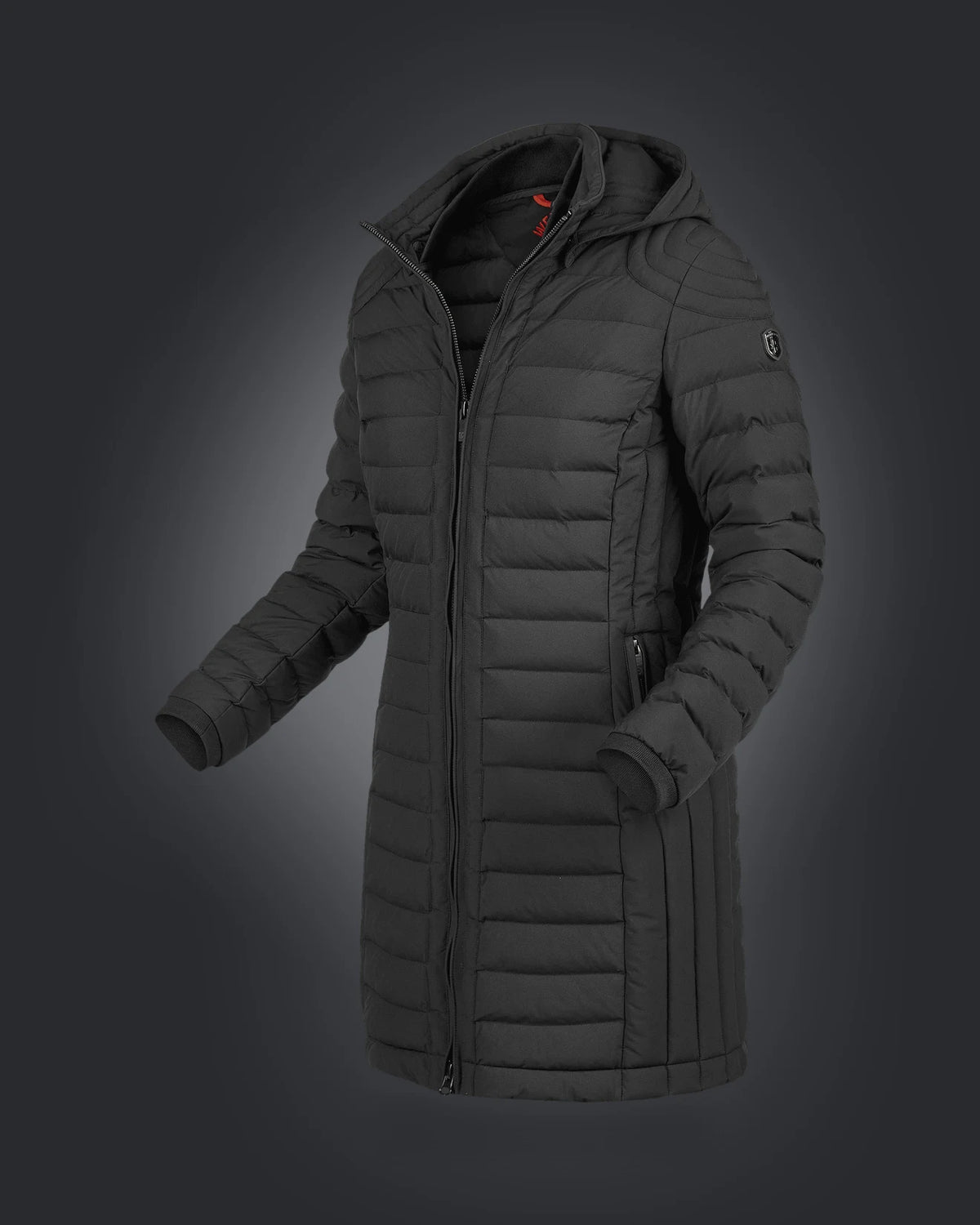 Helium Long with Hood, 719, Schwarz