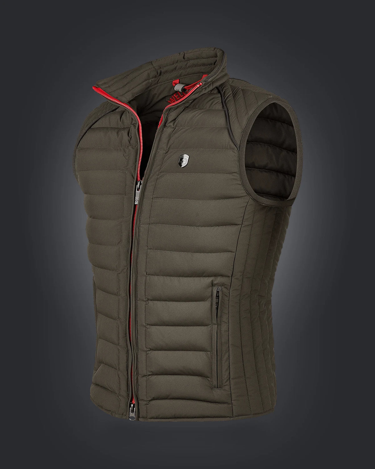 MOL Men Vest,719, Blackarmy/Red