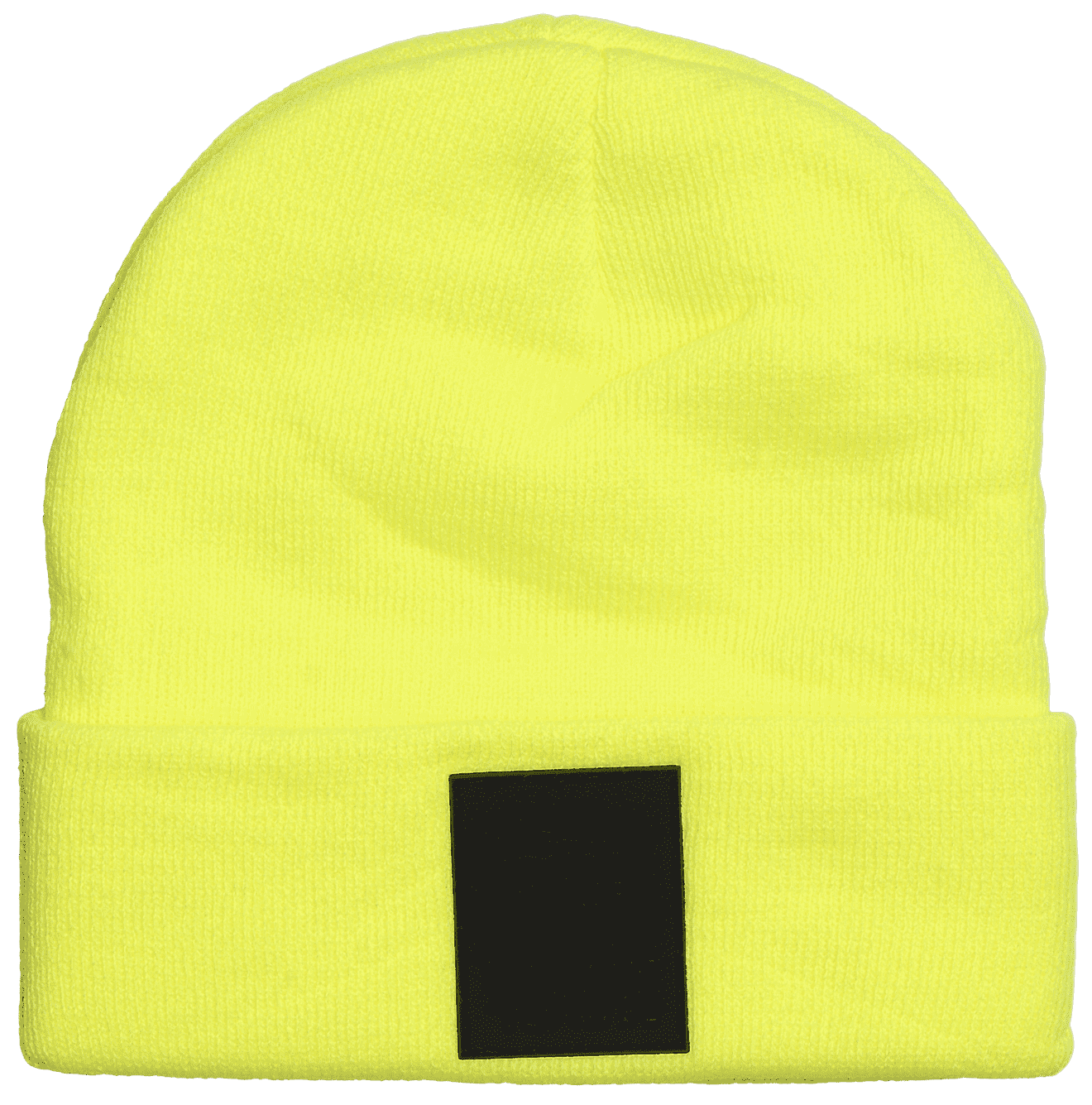 BEN BadgeLong Hat, Classicstrick, Neonyellow