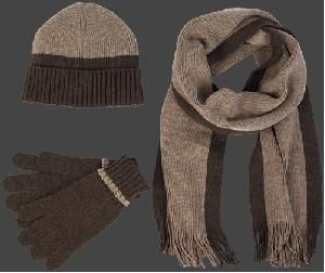 Classic Knit Set, 105, Brown/Melange