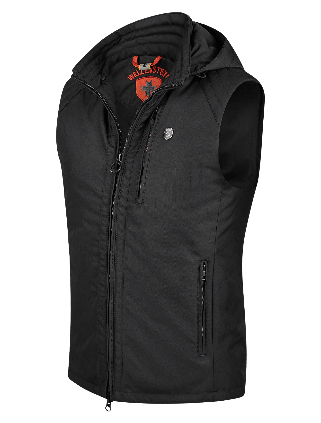 Dragon Men Vest Hood, 66, Schwarz