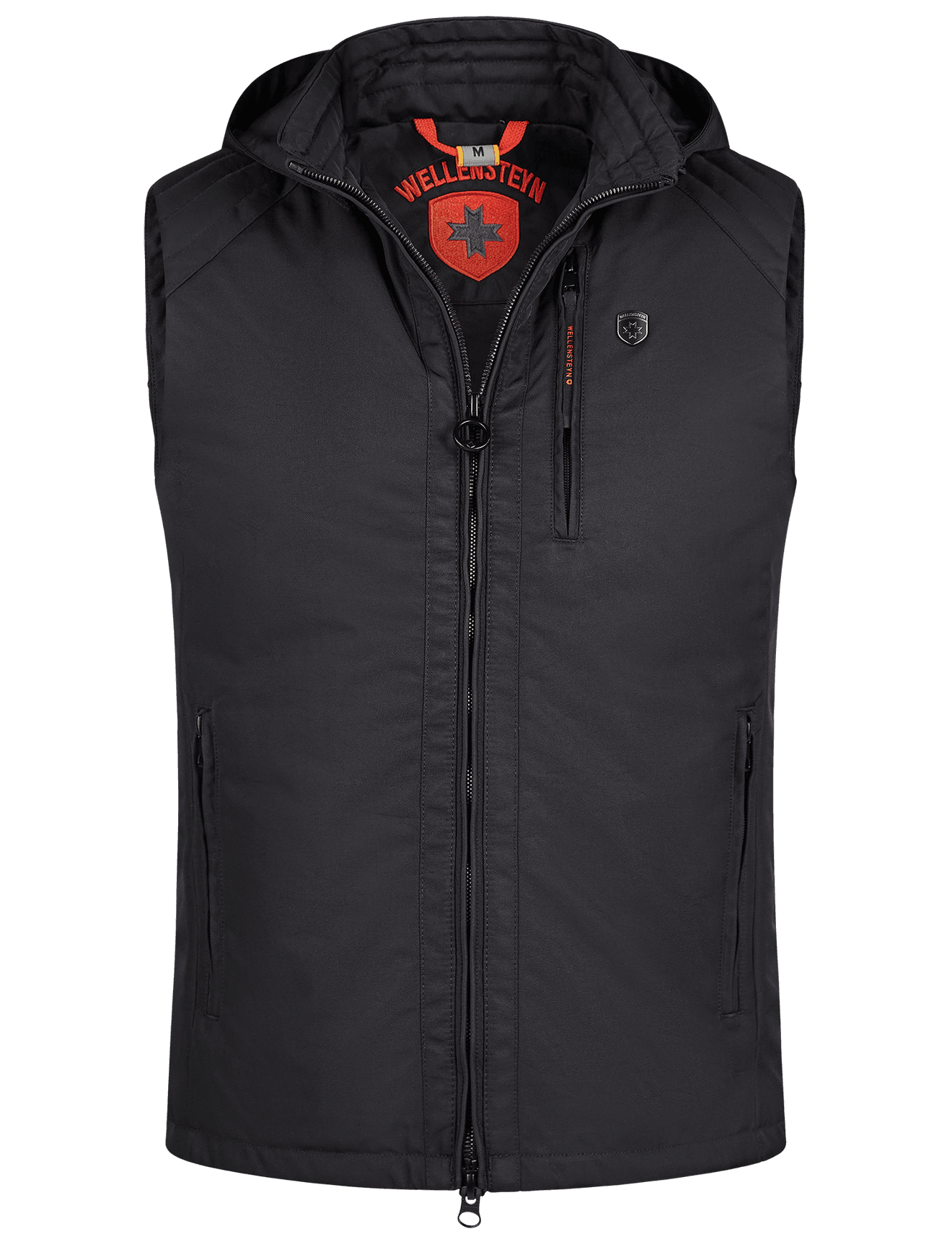 Dragon Men Vest Hood, 66, Schwarz
