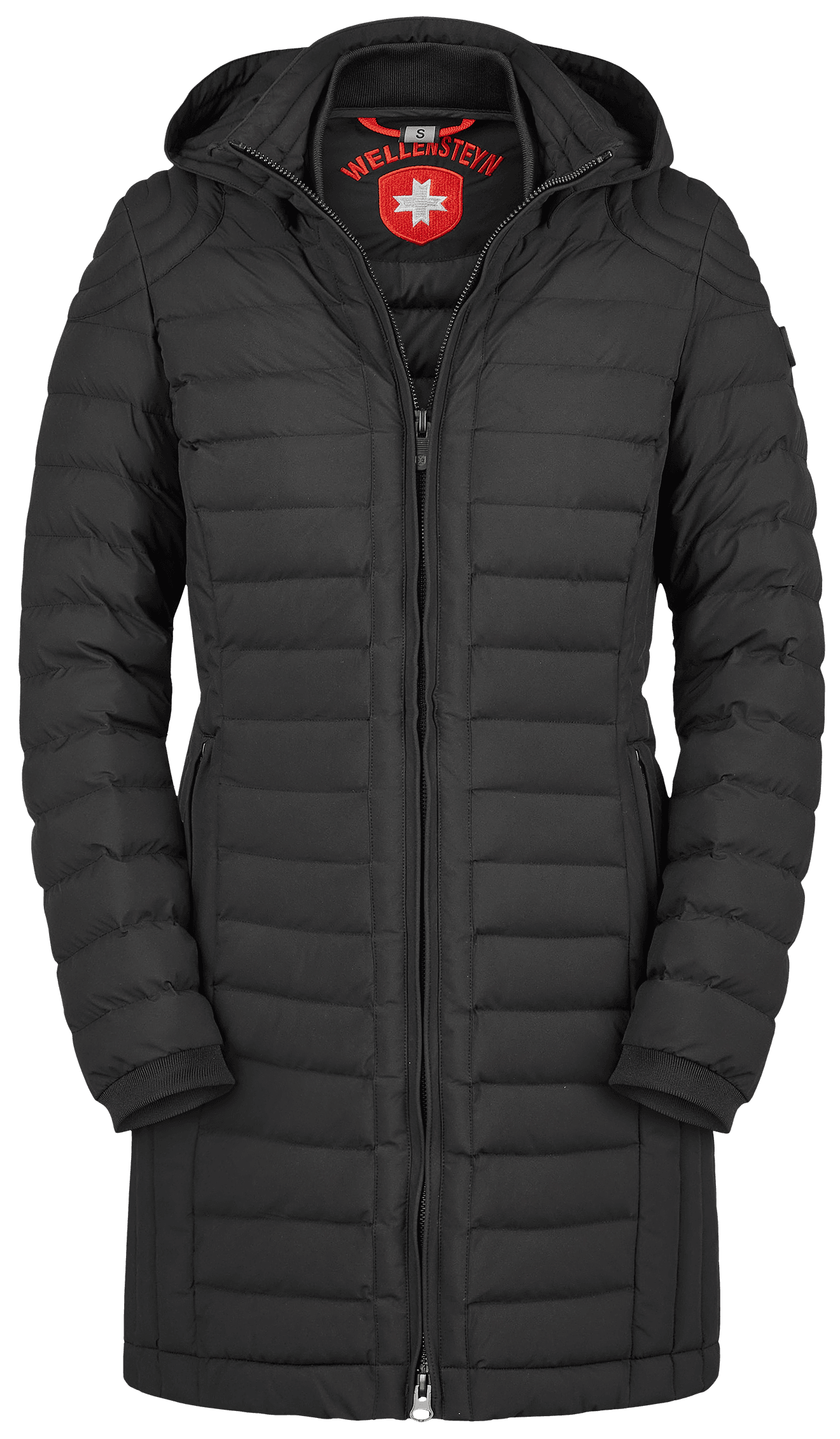 Helium Long with Hood, 719, Schwarz