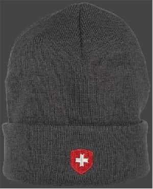 Hafenmütze, Classicstrick, Anthracite/Rot/Silver