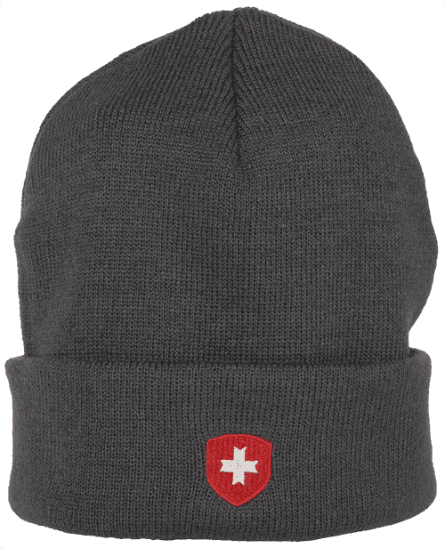 Hafenmütze, Classicstrick, Anthracite/Rot/Silver