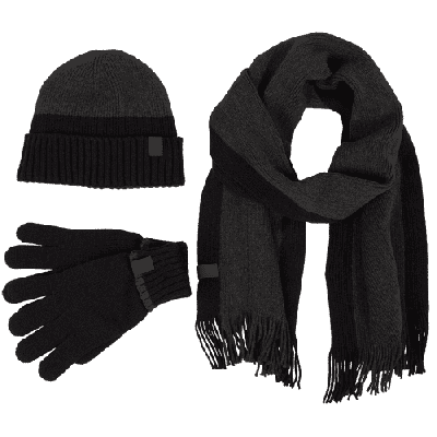 Classic Knit Set, 105, Anthracite/Black