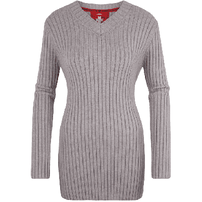 Damen Pullover 012, 941, Heathergrey