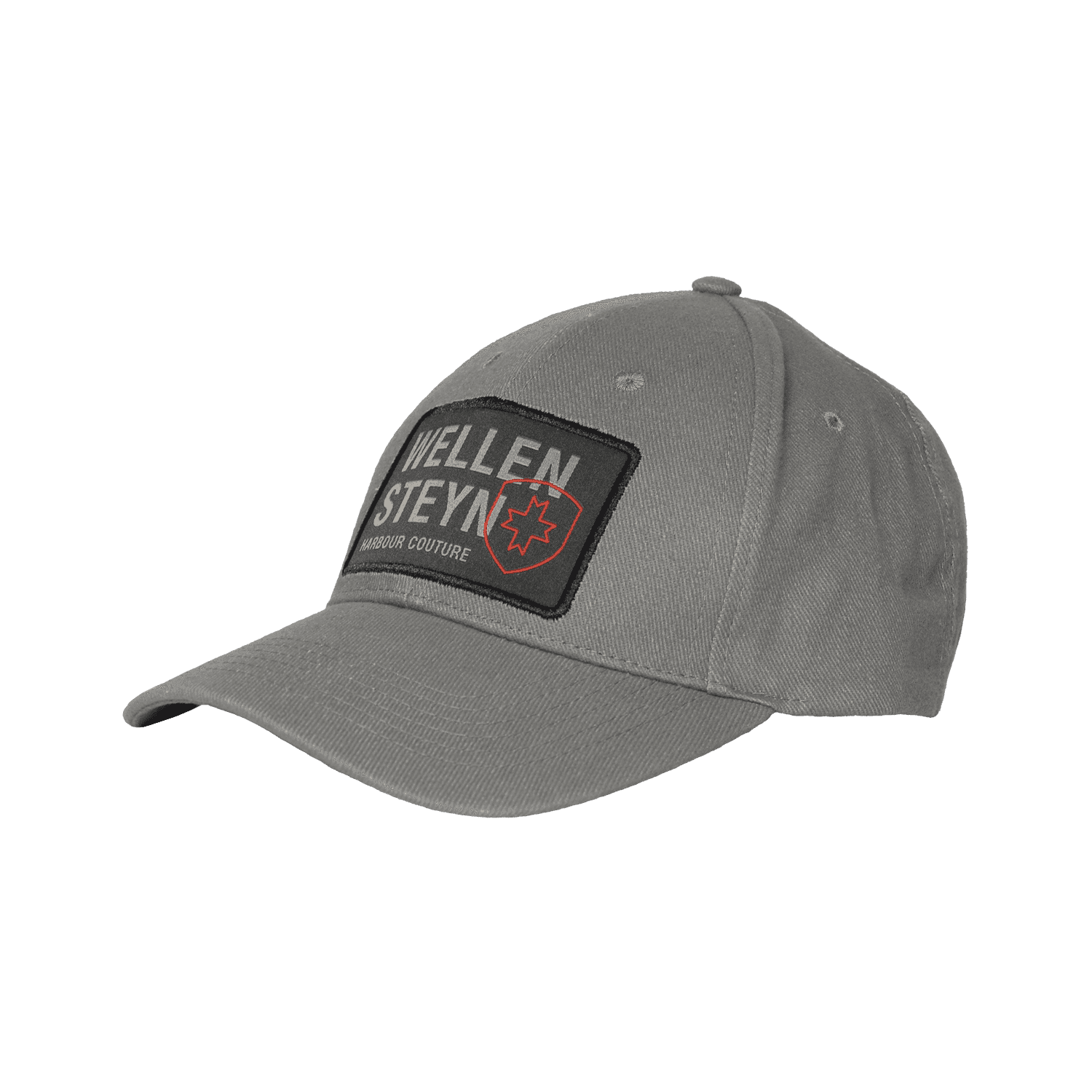 Baseball-Cap 04, Baumwolle, Grey/Darkgrey/Red