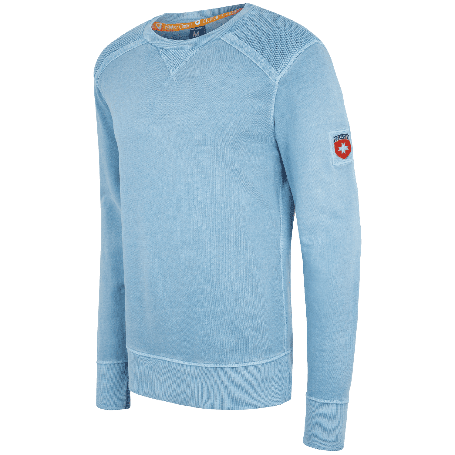 Dockpullover, French Terry 400, Ligtblue