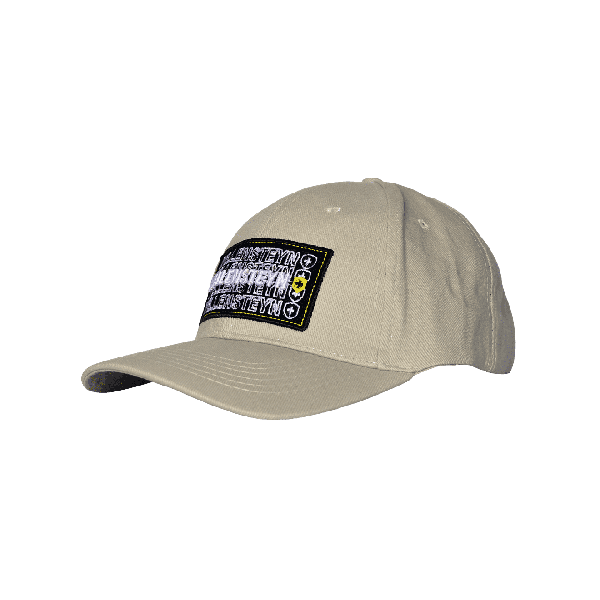 Baseball-Cap 01, Baumwolle, Beigemelange/Black/Yellow