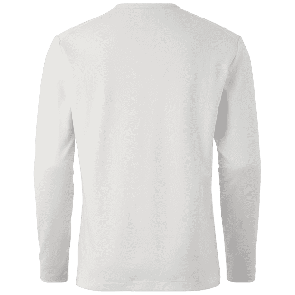 Men Longsleeve 3Button, 977, White