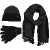 Classic Knit Set, 105, Anthracite/Black